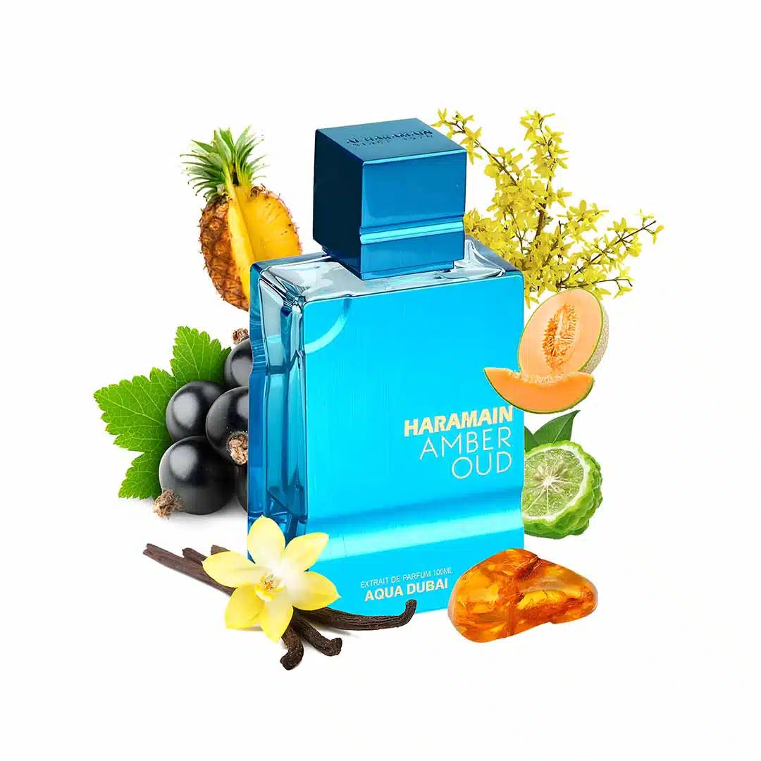 Haramain Amber Oud Aqua Dubai,   رائحة الحمضيات ١٠٠  مل  بديل ايماجينيشن