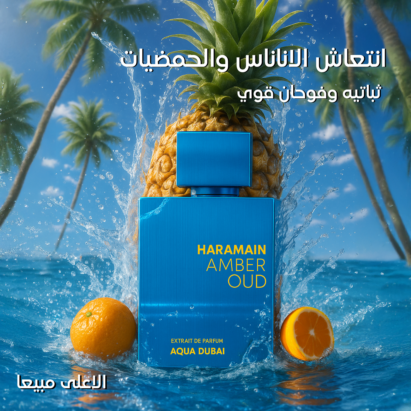 Haramain Amber Oud Aqua Dubai,   رائحة الحمضيات ١٠٠  مل  بديل ايماجينيشن